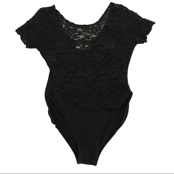 Vintage Victoria's Secret Black Lace Bodys… - Picture 1 of 6